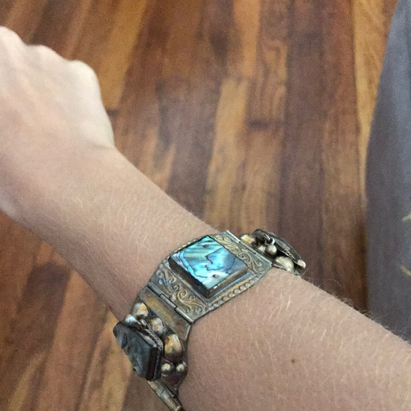 Bracelet - gold with beautiful stones - Picture 6 of 7